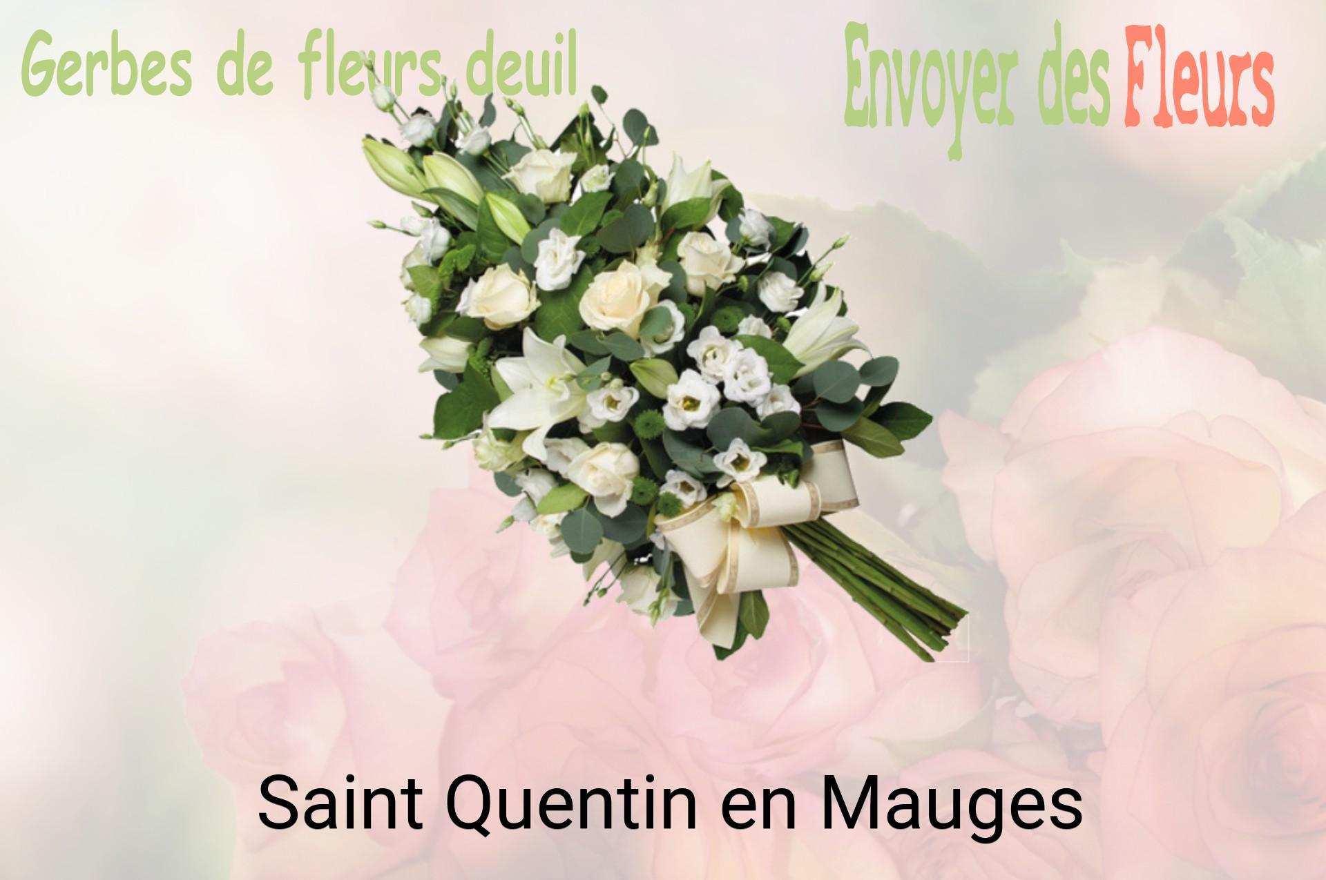 Gerbe de fleurs de deuil livrée à Saint-Quentin-en-Mauges